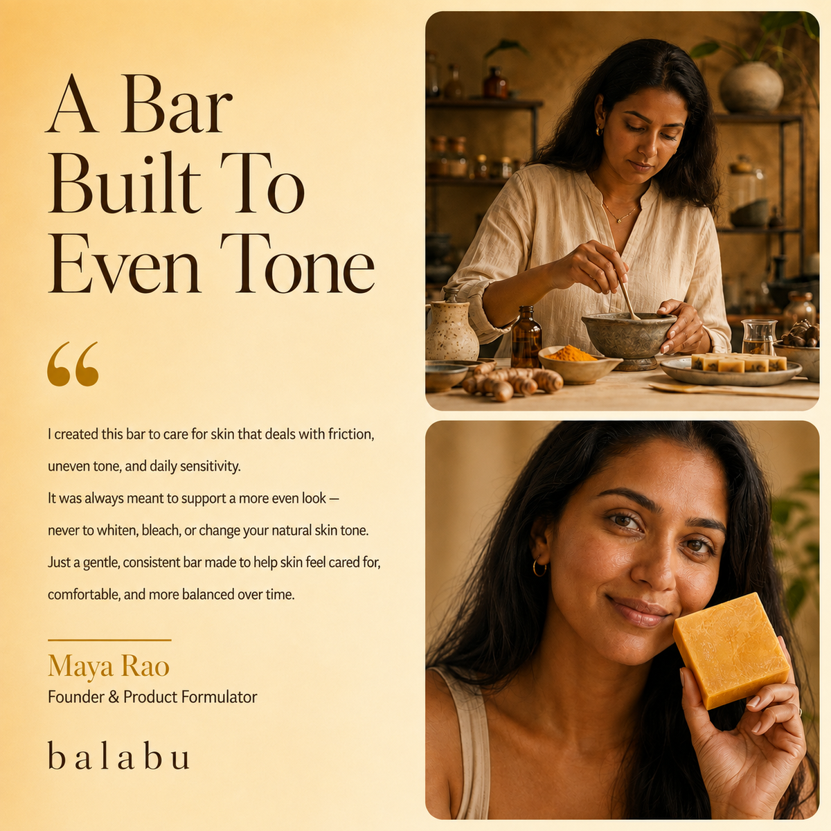 Balabu Turmeric & Kojic Bar — Two-Front Starter Ritual
